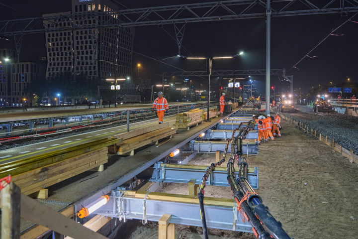 Een bundel kabels verwijderen