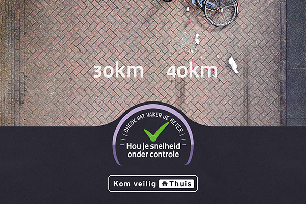 Illustratie van een remweg van een auto