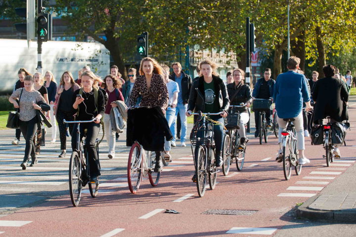 'Als het drukker wordt, heb je bredere fietspaden nodig'.
