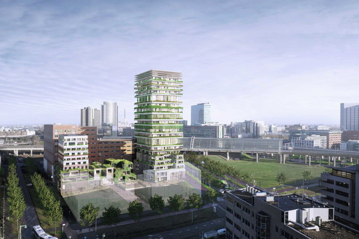 Artist impression van Open Up van het gebied.