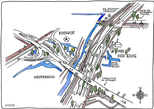 schets definitief voorkeursalternatief project guisweg