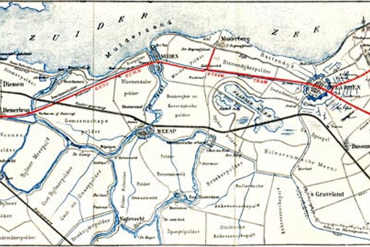 Route Gooische Stoomtram.