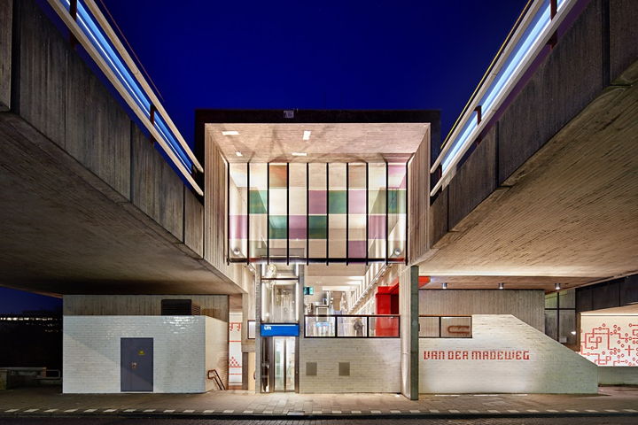 Het gerenoveerde station Van der Madeweg.