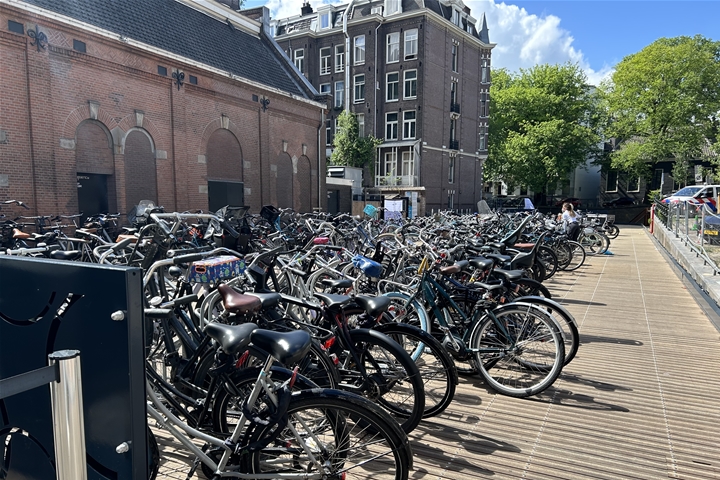 Je fiets parkeren op een veilige naast de Melkweg 