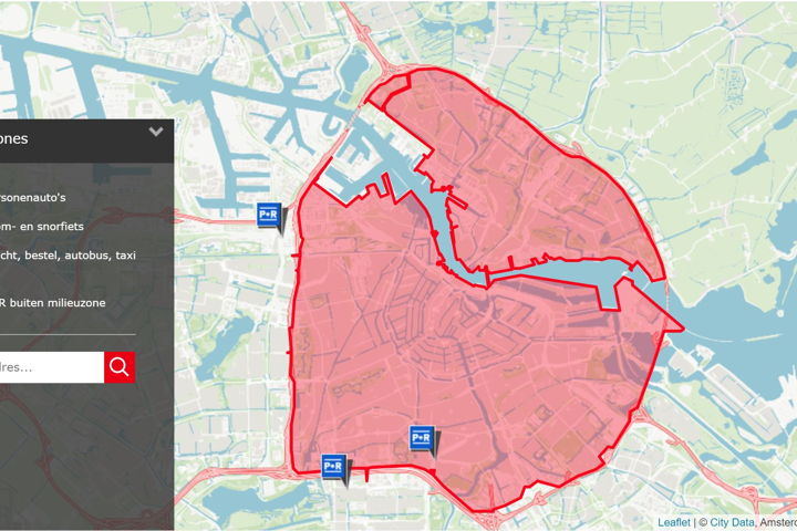 gebied van de huidige milieuzone en toekomstige ZE-zone