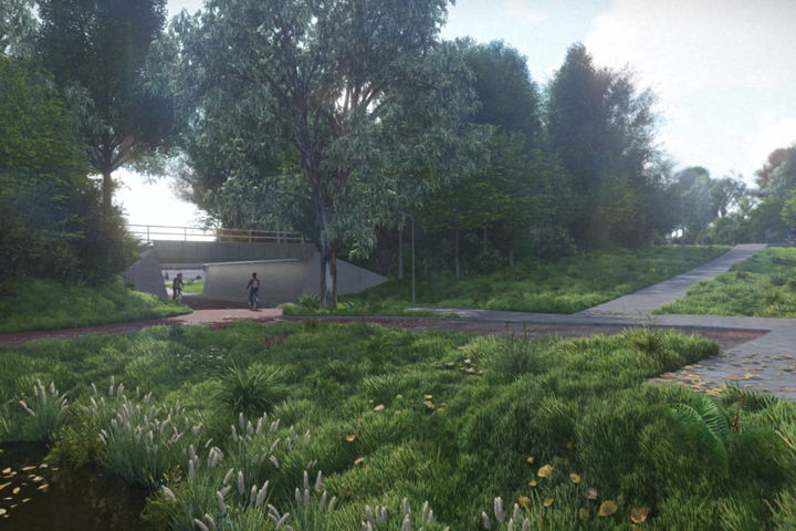 Zo komt de fietstunnel eruit te zien.