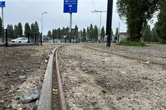  Nieuw overbrengingsspoor voor de IJtram